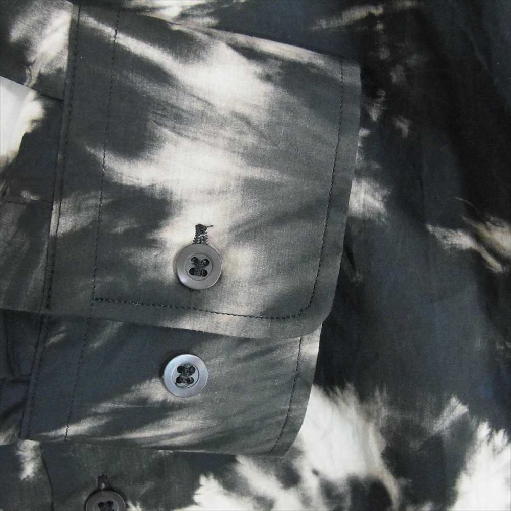 DRIES VAN NOTEN ドリスヴァンノッテン 3020700174 3770 国内正規品 タイダイ染め コットン 長袖 シャツ ブラック系 48【美品】【中古】