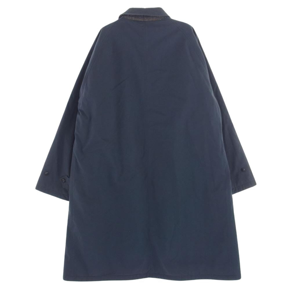 キャプテンサンシャイン KSSH7FCO01 TRAVELLER COAT ウールチェック リバーシブル トラベラー コート グレー系 ネイビー系 38【中古】