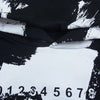MAISON MARGIELA メゾンマルジェラ 20AW S50GU0151 DIAGONAL PAINT EFFECT HOODIE ペンキ加工 カレンダーロゴ オーバー サイズ プルオーバー パーカー ブラック系 46【美品】【中古】