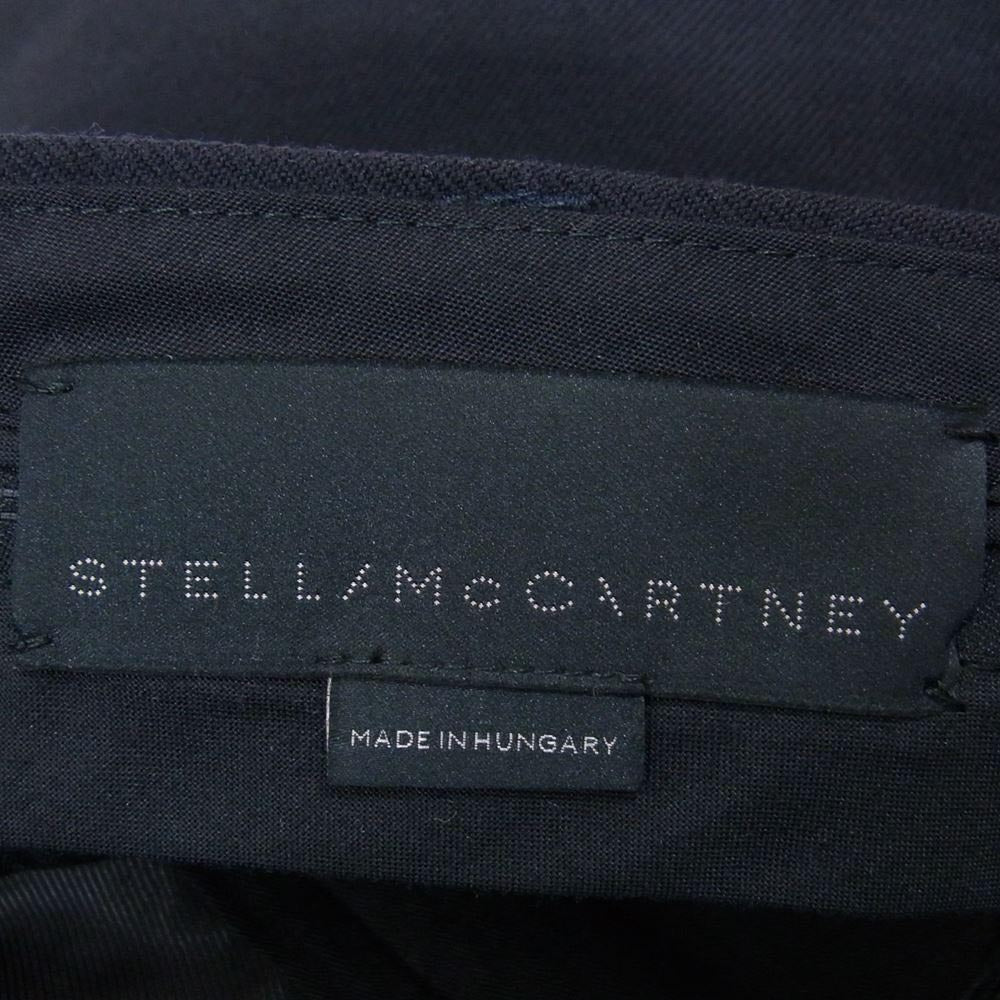Stella McCartney ステラマッカートニー サイドライン ウール スラックス パンツ ネイビー系 48【中古】