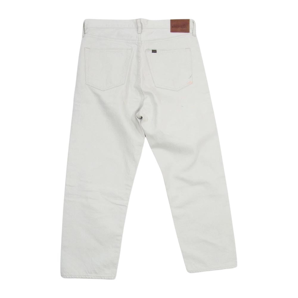 チマラ 日本製 フライボタン ペンキ加工 ペイント デニム パンツ ベージュ系 サイズ表記無【中古】