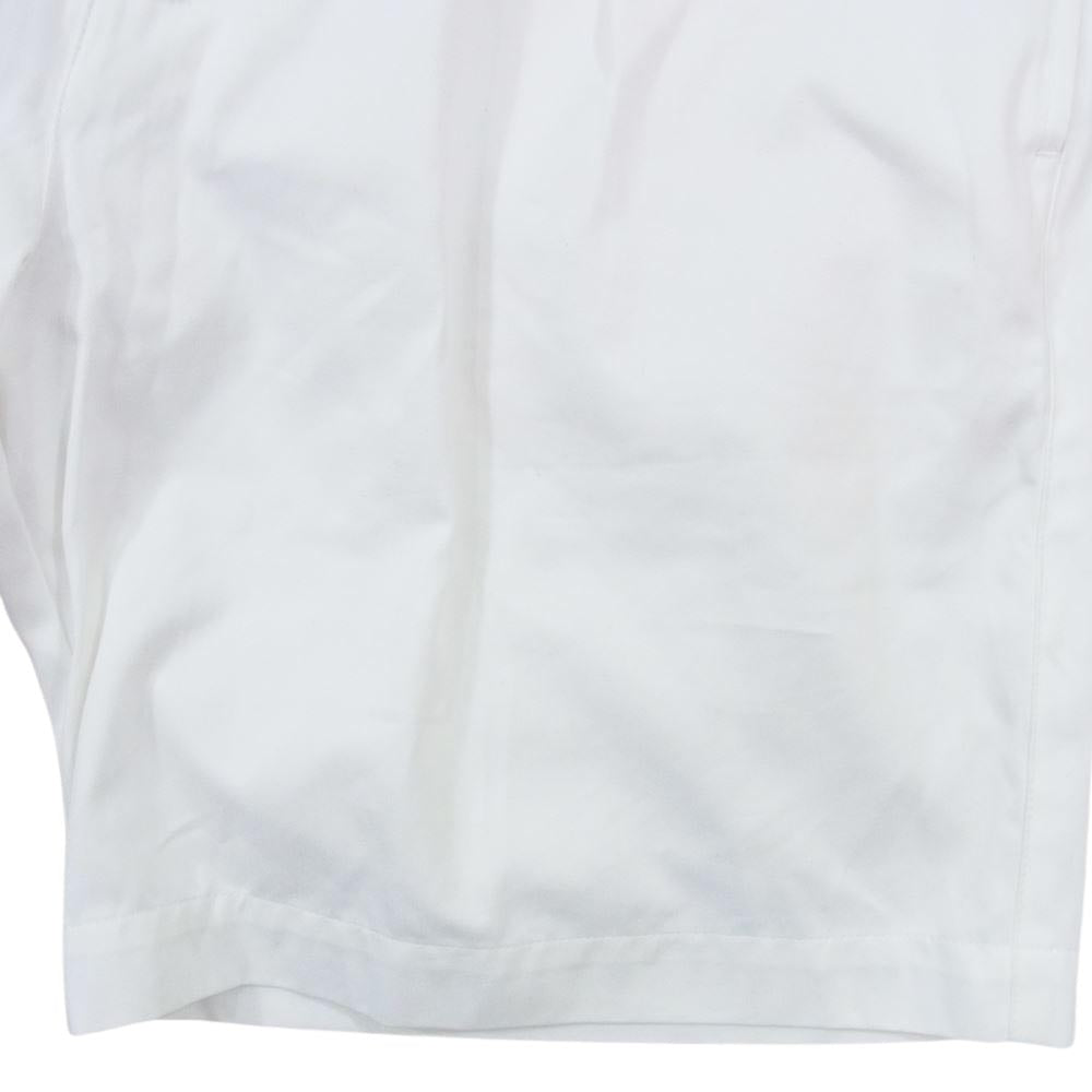 イートウツ PLEATED SHORT PANTS プリーツ ショーツ ホワイト系 32【中古】