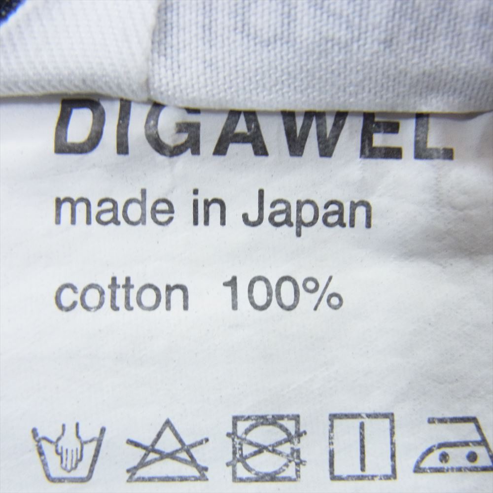 ディガウェル ケミカルウォッシュ テーパード デニム パンツ ブラック系 1【中古】