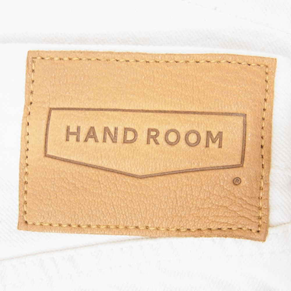 ハンドルーム 8061-1403 赤耳 セルビッチ フライボタン ホワイト デニム パンツ ホワイト系 M【中古】