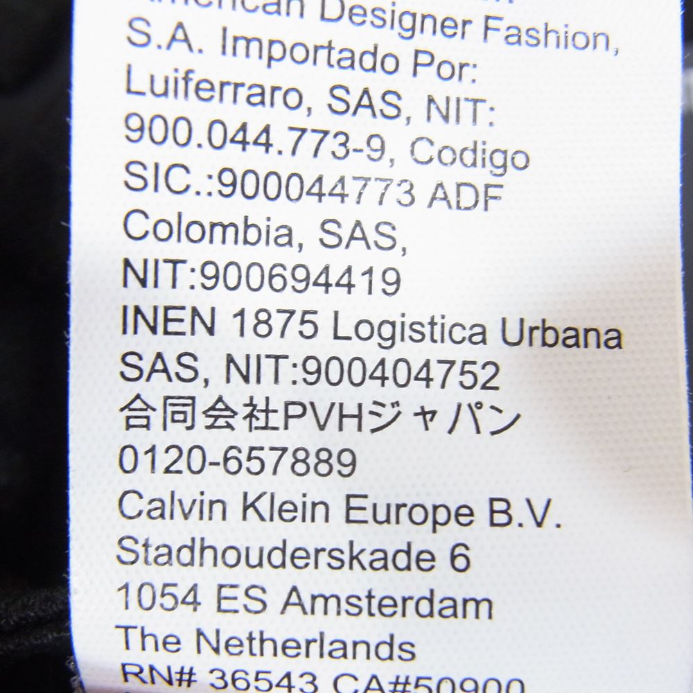 カルバンクライン J30J307118 5ポケット スリム ストレート デニム パンツ ブラック系 32【極上美品】【中古】