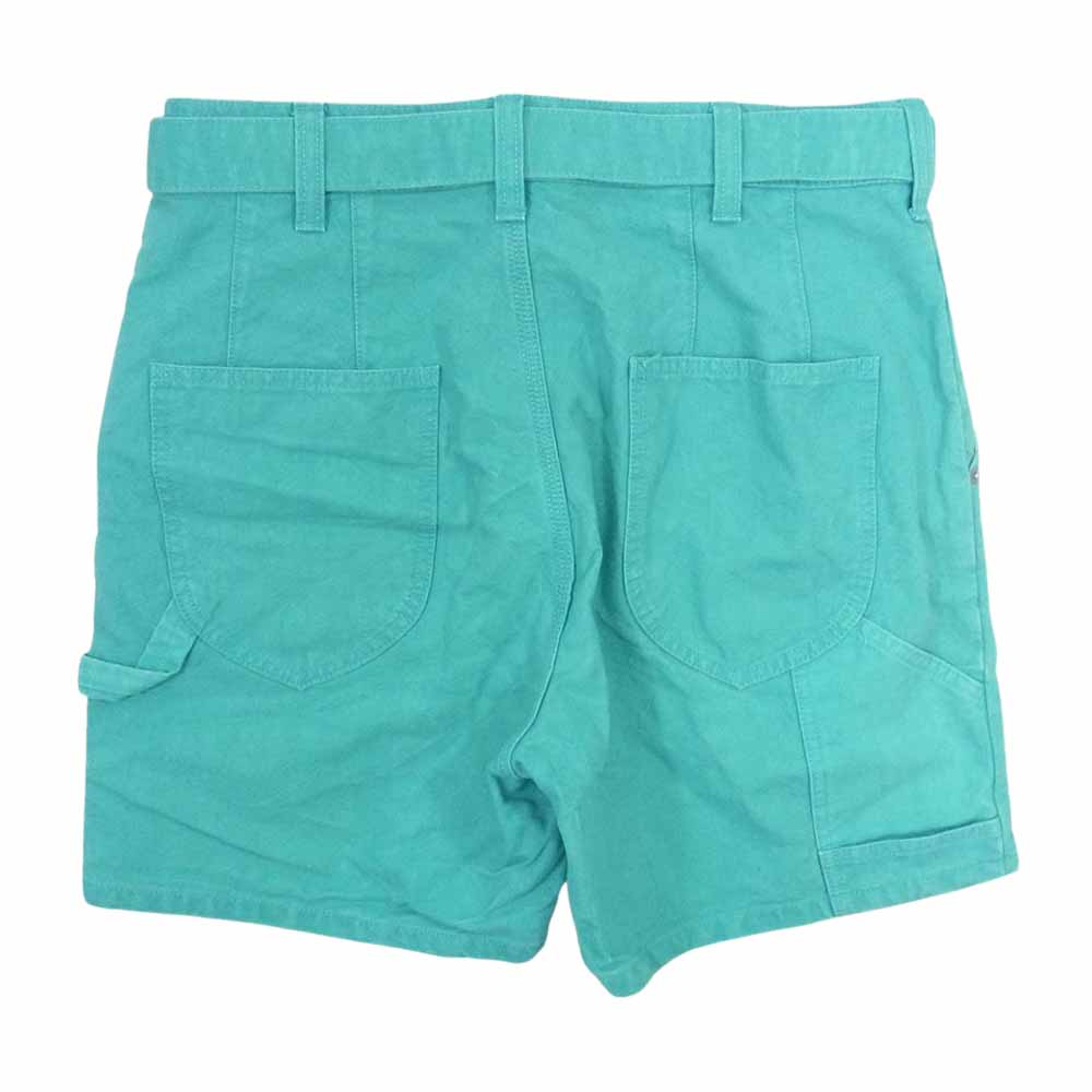ダブレット 19SS 19SS31PT90 SILK DUCK SHORT PANTS ガチャベルト付き ショーツ ショートパンツ グリーン系 S【中古】