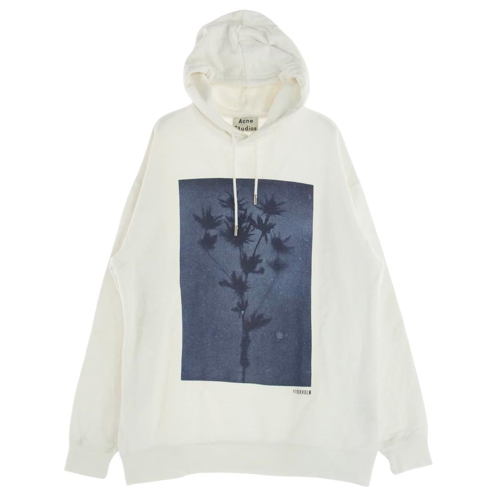 ACNE STUDIOS アクネストゥディオズ FALA PRINT PSS18 パーカー ホワイト系 XS【中古】