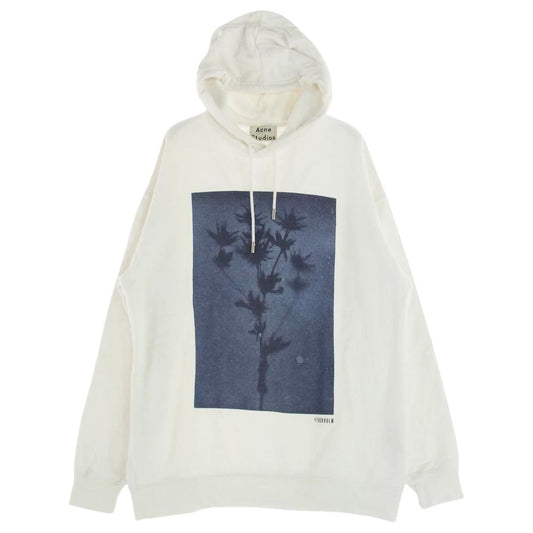 ACNE STUDIOS アクネストゥディオズ FALA PRINT PSS18 パーカー ホワイト系 XS【中古】