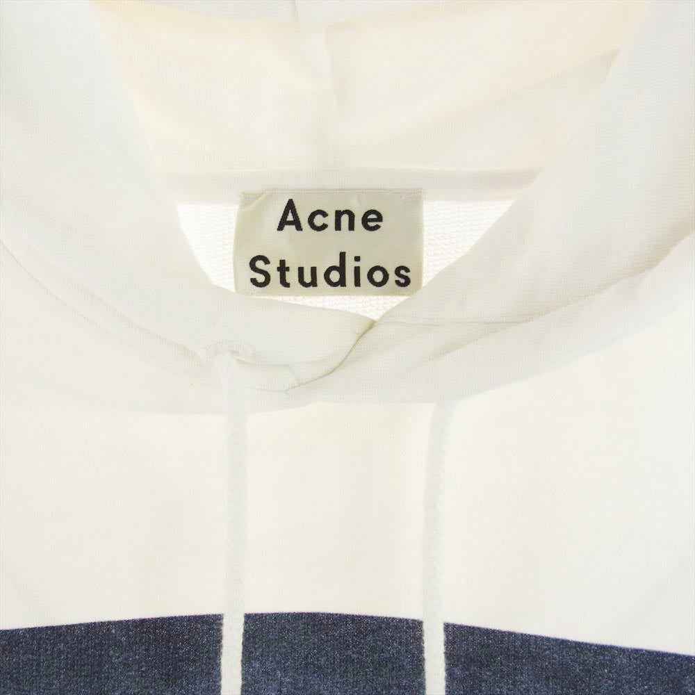 ACNE STUDIOS アクネストゥディオズ FALA PRINT PSS18 パーカー ホワイト系 XS【中古】