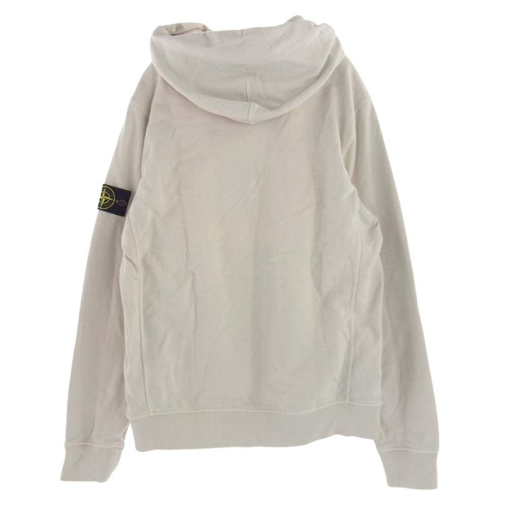 STONE ISLAND ストーンアイランド 681562840 腕ロゴパッチ プルオーバー スウェットパーカー オフホワイト系 XL【新古品】【未使用】【中古】
