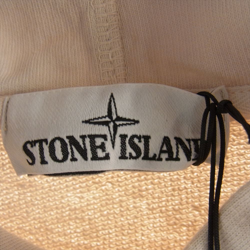 STONE ISLAND ストーンアイランド 681562840 腕ロゴパッチ プルオーバー スウェットパーカー オフホワイト系 XL【新古品】【未使用】【中古】
