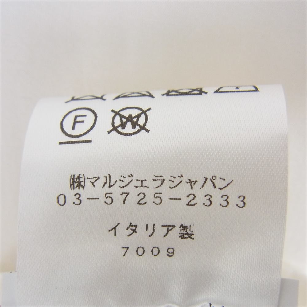 MAISON MARGIELA メゾンマルジェラ S30DL0465 10ライン collarless shirt jacket カラーレス ノーカラー シャツ ホワイト系 M【新古品】【未使用】【中古】
