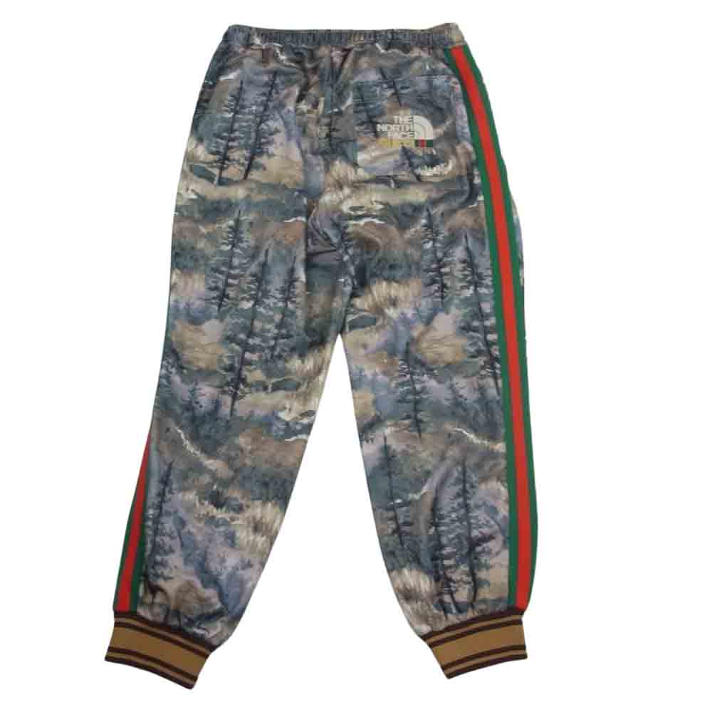 GUCCI グッチ × THE NORTH FACE ノースフェイス 21AW 671446 XJDQ8 Jogging Pant ジョギング ジョガー スウェット パンツ マルチカラー系 S【中古】