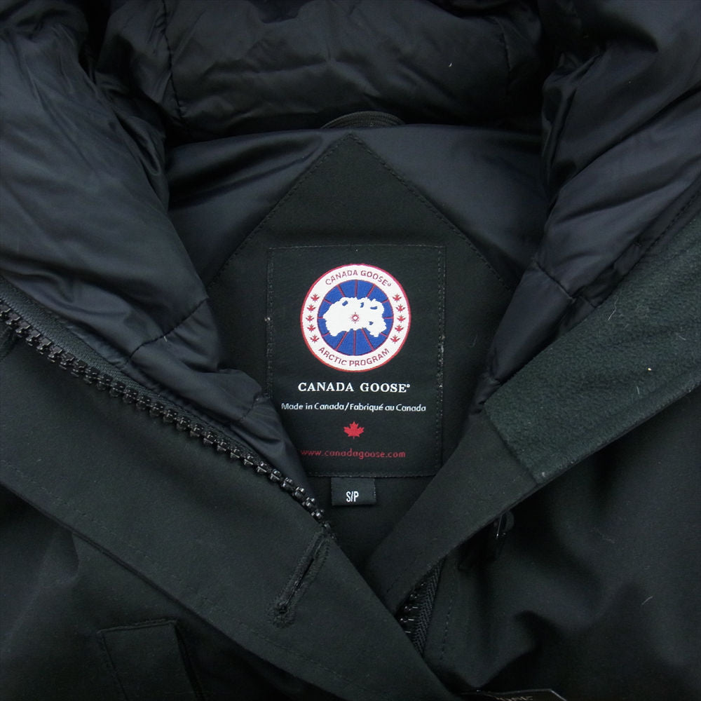 CANADA GOOSE カナダグース 2300JL 国内正規品 グリフィンインターナショナル CHARLOTTE PARKA シャルロッテ ダウン ファー パーカ ジャケット ブラック系 S/P【中古】