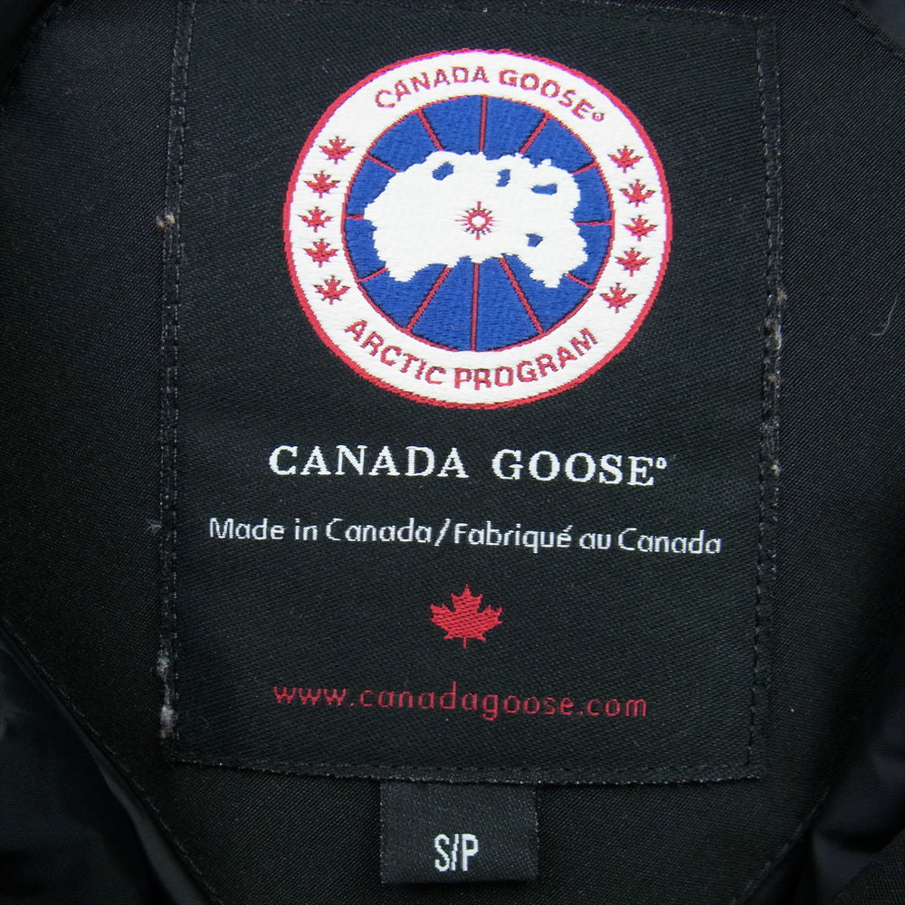 CANADA GOOSE カナダグース 2300JL 国内正規品 グリフィンインターナショナル CHARLOTTE PARKA シャルロッテ ダウン ファー パーカ ジャケット ブラック系 S/P【中古】