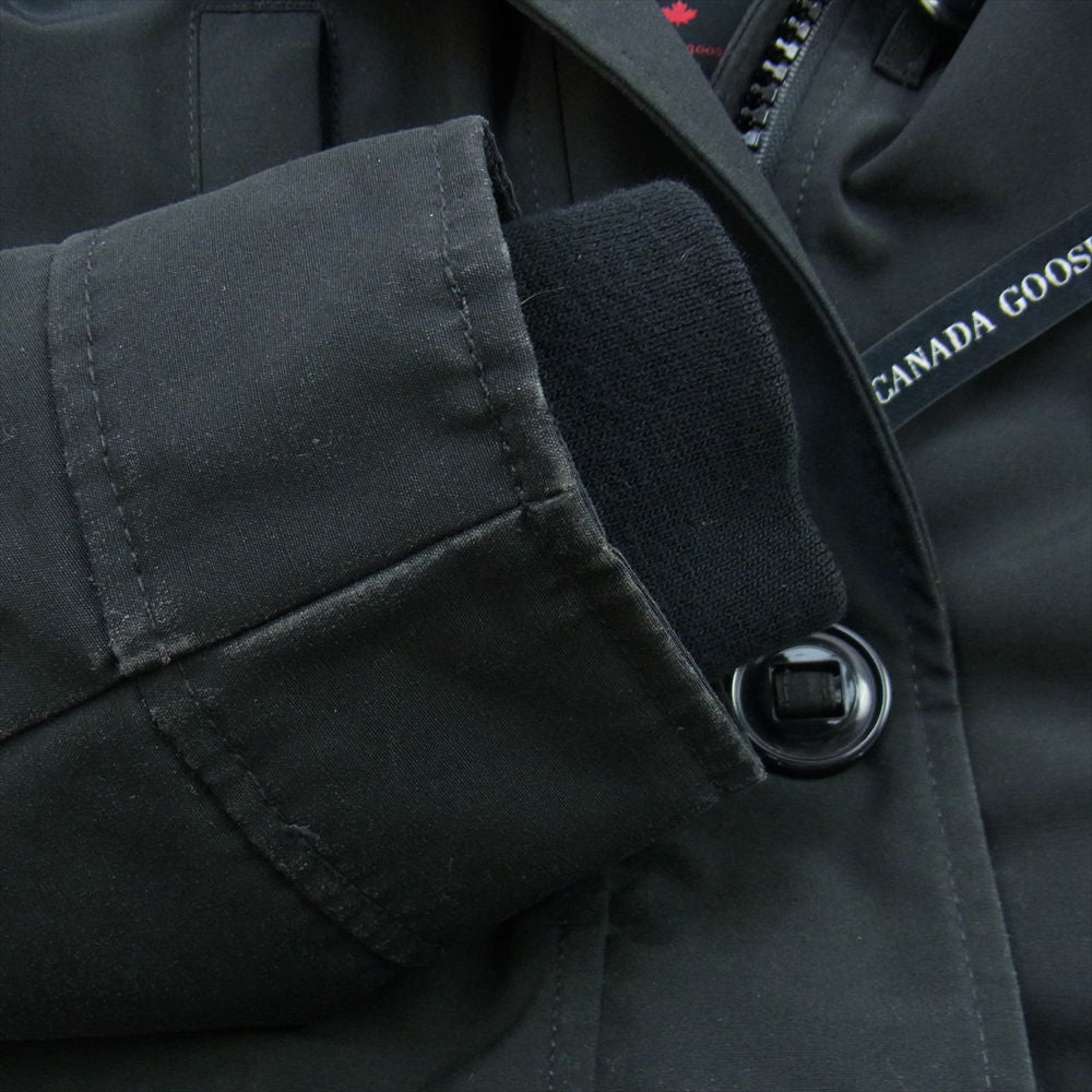 CANADA GOOSE カナダグース 2300JL 国内正規品 グリフィンインターナショナル CHARLOTTE PARKA シャルロッテ ダウン ファー パーカ ジャケット ブラック系 S/P【中古】