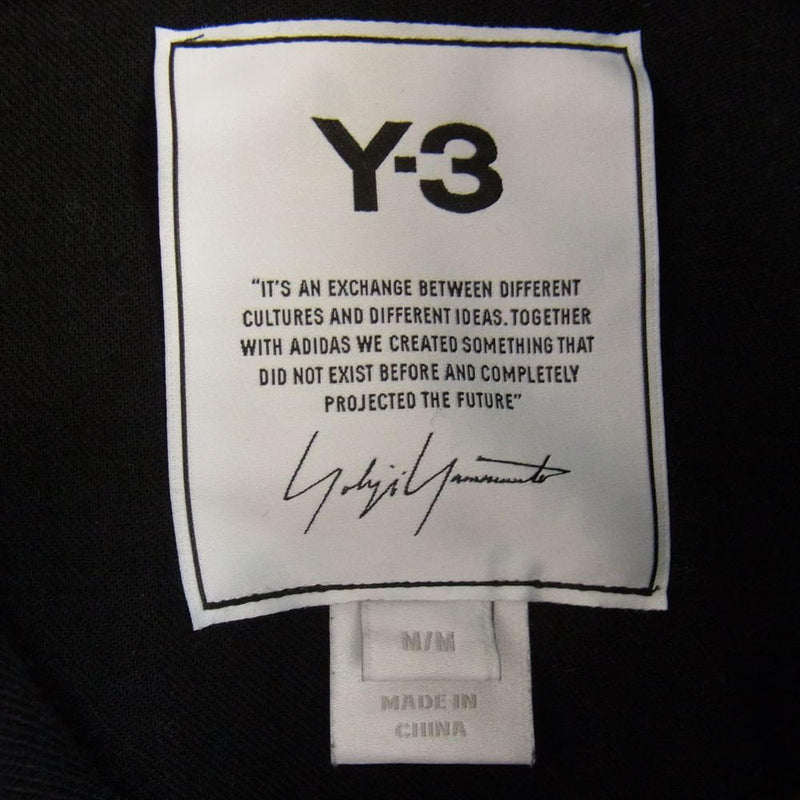 Y-3 Yohji Yamamoto ワイスリー ヨウジヤマモト FN3379 logo hoodie クラシックロゴプリント プルオーバー パーカー フーディ ブラック系 M【中古】
