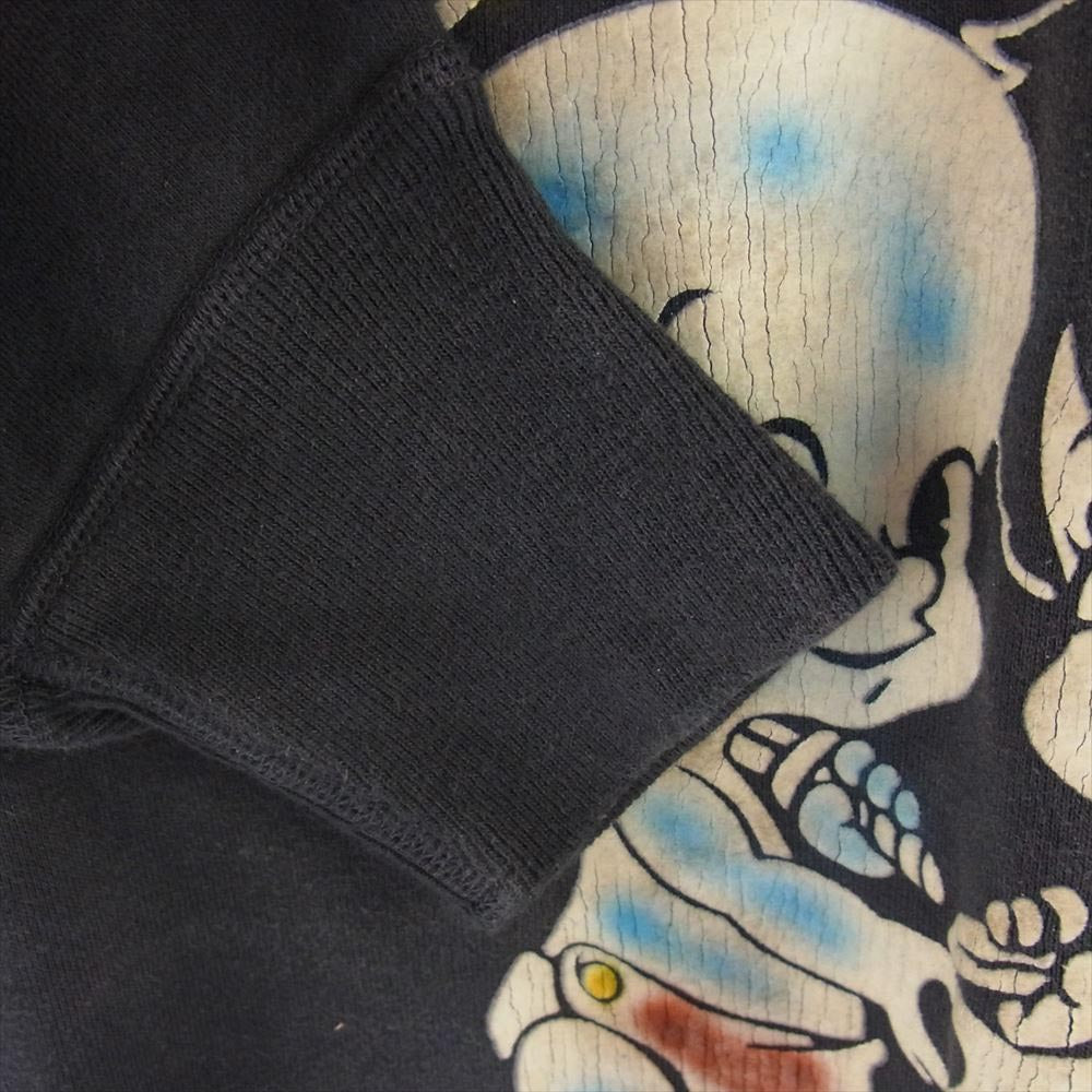 SAINT MICHAEL セントマイケル 23AW SM-A23-0000-C01 SAINT ARIES ARS CREW NECK SWEAT クルーネック プリント スウェット トレーナー ダークグレー系 XL【美品】【中古】