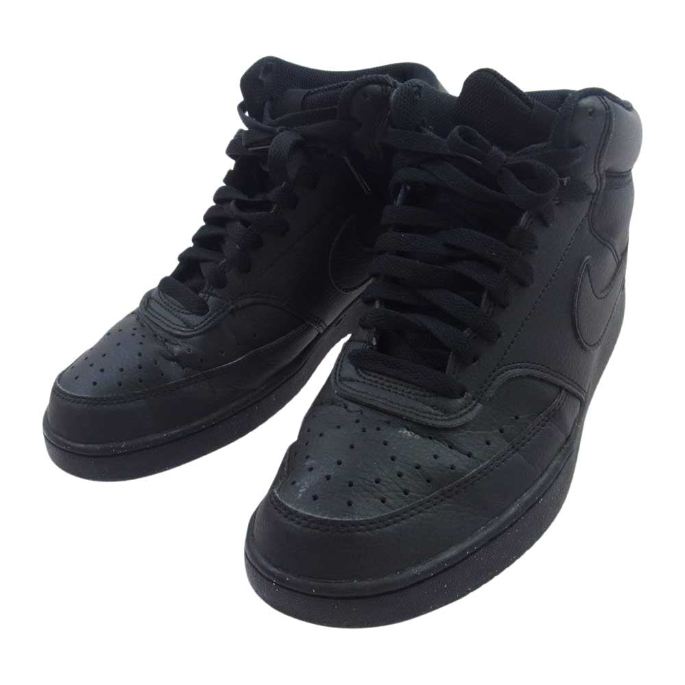 NIKE ナイキ DN3577-003 Court Vision Mid Next Nature コート ビジョン ミッド ネクスト ネイチャー スニーカー ブラック系 26.5cm【中古】