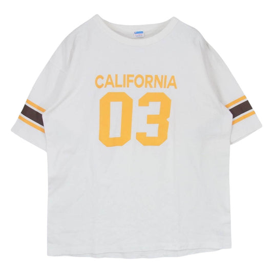 STANDARD CALIFORNIA スタンダードカリフォルニア Champion チャンピオン 03 ナンバリング クルーネック 半袖 Tシャツ ホワイト系 XL【中古】