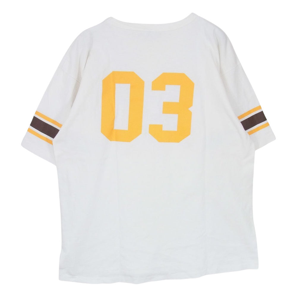 STANDARD CALIFORNIA スタンダードカリフォルニア Champion チャンピオン 03 ナンバリング クルーネック 半袖 Tシャツ ホワイト系 XL【中古】