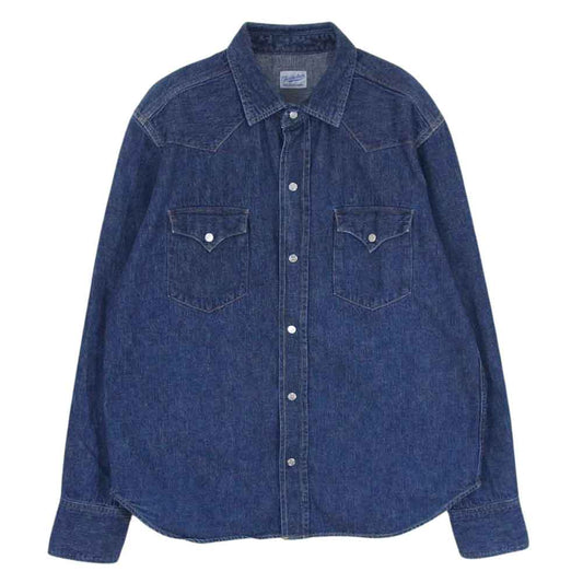 TENDERLOIN テンダーロイン Western Denim Shirt ウエスタン デニム シャツ インディゴブルー系 M【中古】