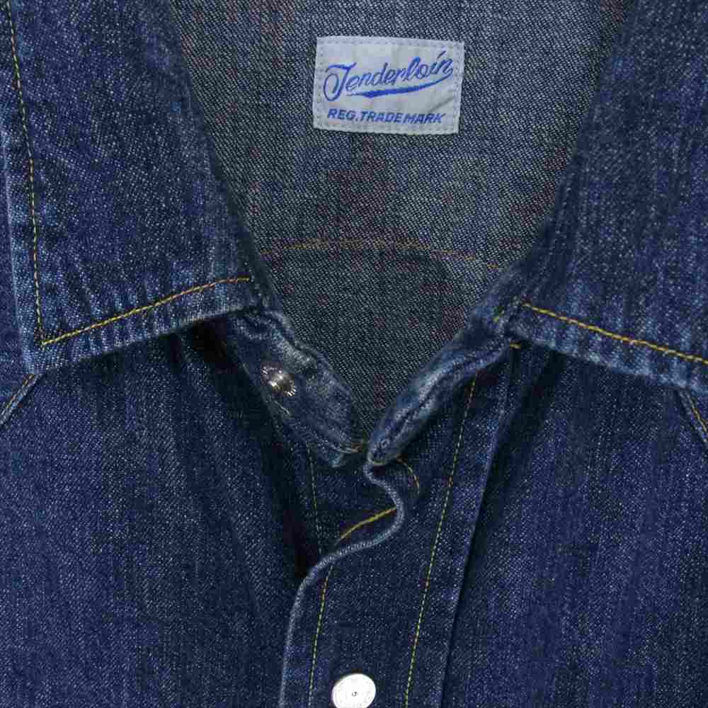 TENDERLOIN テンダーロイン Western Denim Shirt ウエスタン デニム シャツ インディゴブルー系 M【中古】