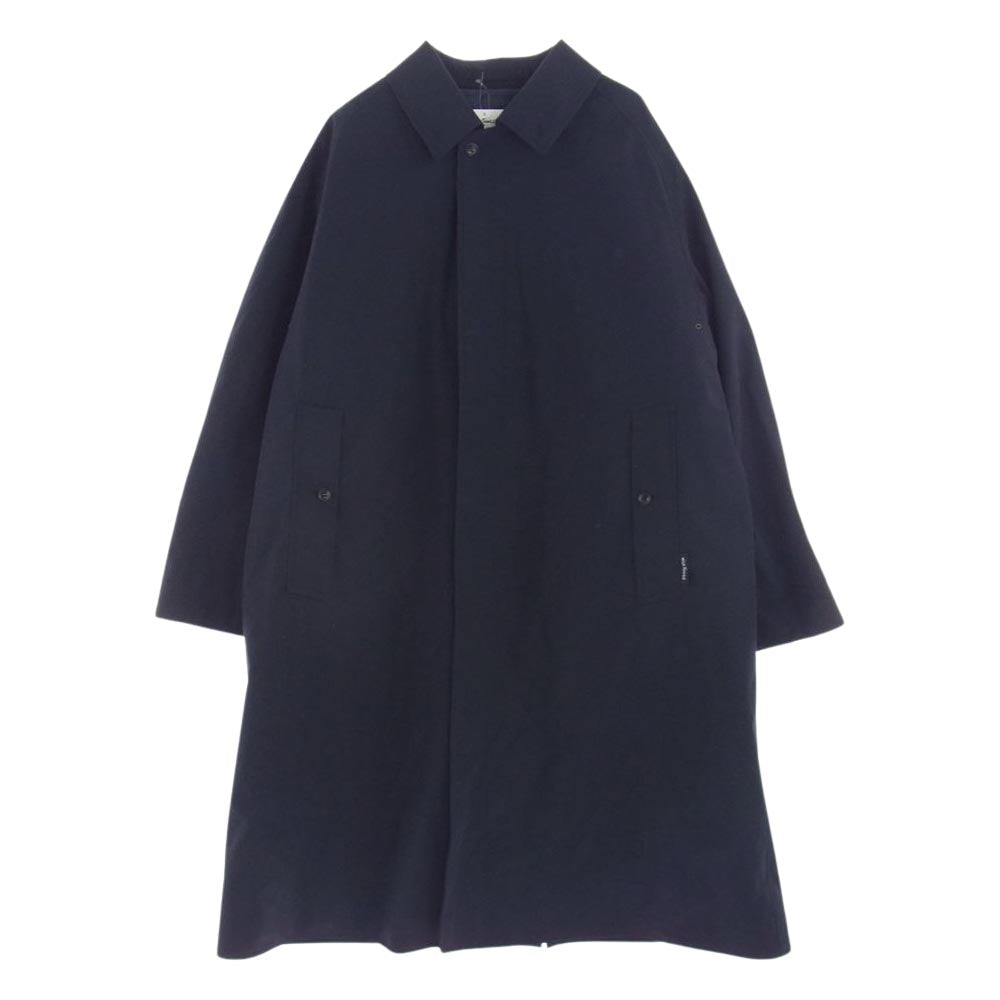 SOPHNET. ソフネット WT22425SK-SN × WILD THINGS ワイルドシングス BALMACAAN COAT バルマカーン ロング コート ダークネイビー系 XL【美品】【中古】
