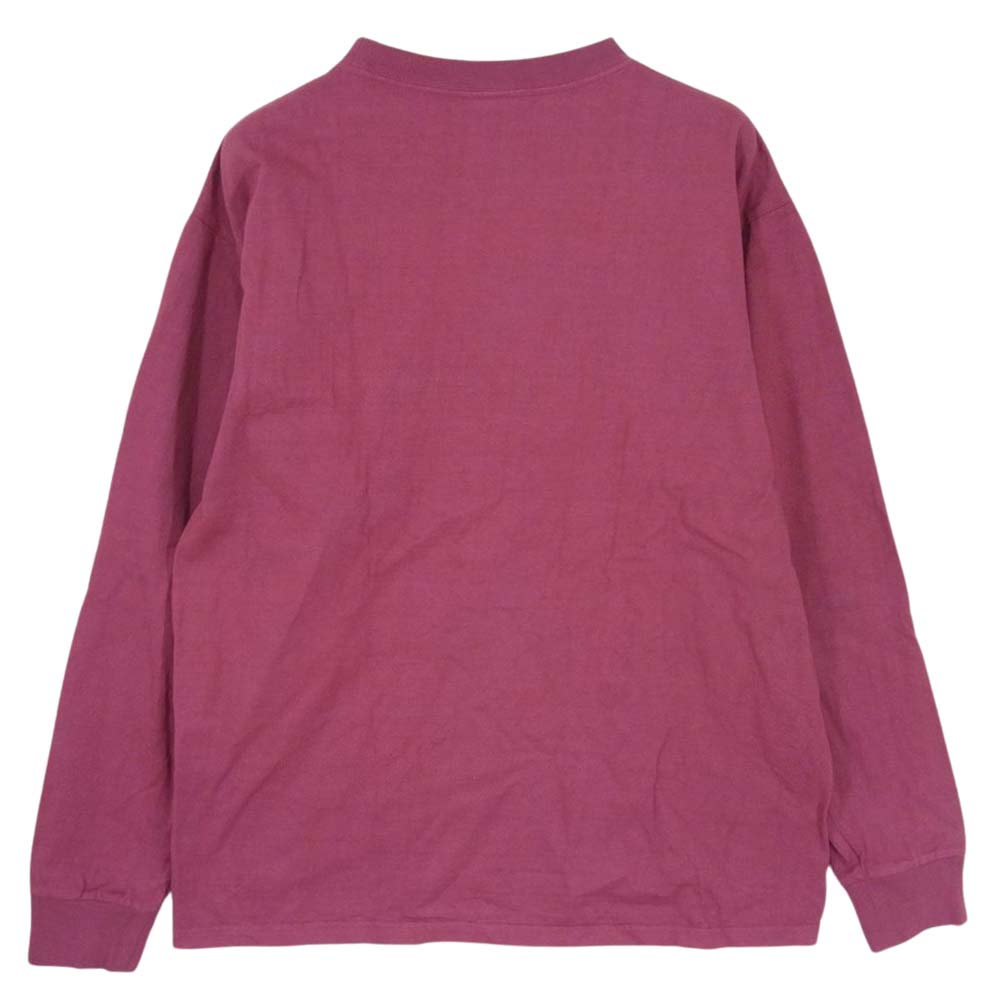 STANDARD CALIFORNIA スタンダードカリフォルニア SD Heavyweight Pocket long Sleeve ヘビーウェイト ポケット ロング スリーブ Tシャツ エンジ系 M【美品】【中古】