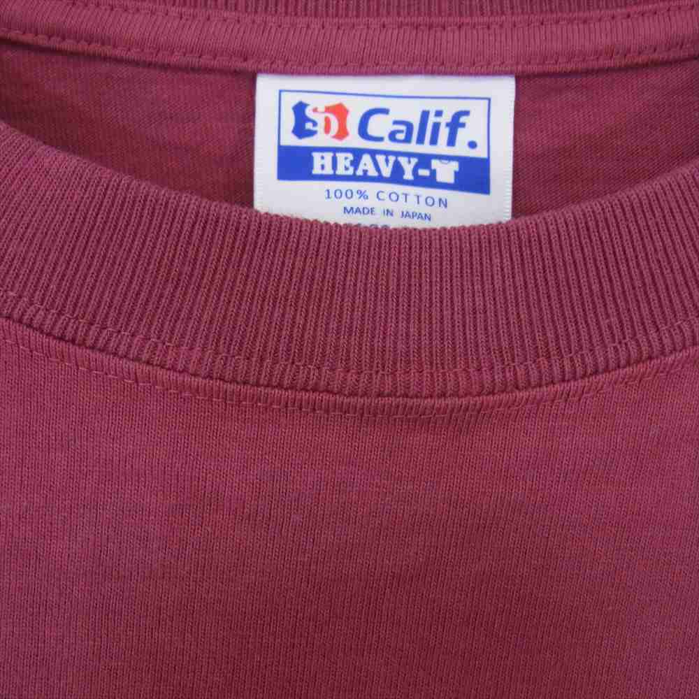STANDARD CALIFORNIA スタンダードカリフォルニア SD Heavyweight Pocket long Sleeve ヘビーウェイト ポケット ロング スリーブ Tシャツ エンジ系 M【美品】【中古】