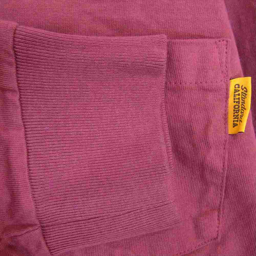STANDARD CALIFORNIA スタンダードカリフォルニア SD Heavyweight Pocket long Sleeve ヘビーウェイト ポケット ロング スリーブ Tシャツ エンジ系 M【美品】【中古】