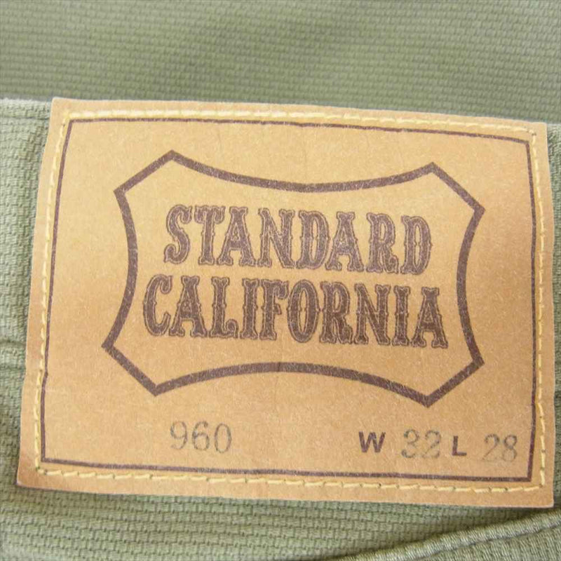 STANDARD CALIFORNIA スタンダードカリフォルニア SD Pique Pants ピケパンツ  カーキ系 32【美品】【中古】