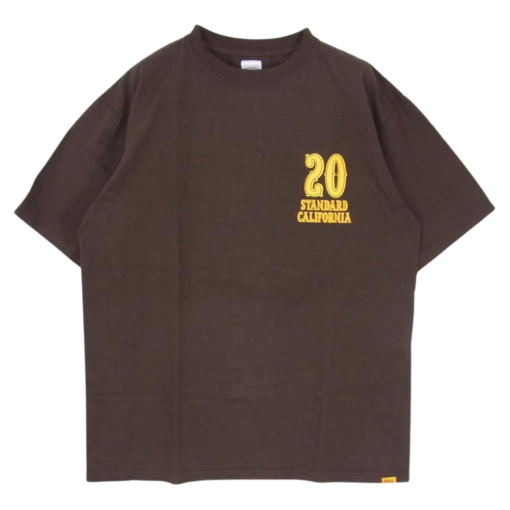 STANDARD CALIFORNIA スタンダードカリフォルニア SD 20th Anniversary Logo T 20周年 アニバーサリー ロゴ 半袖 Tシャツ ブラウン系 M【極上美品】【中古】