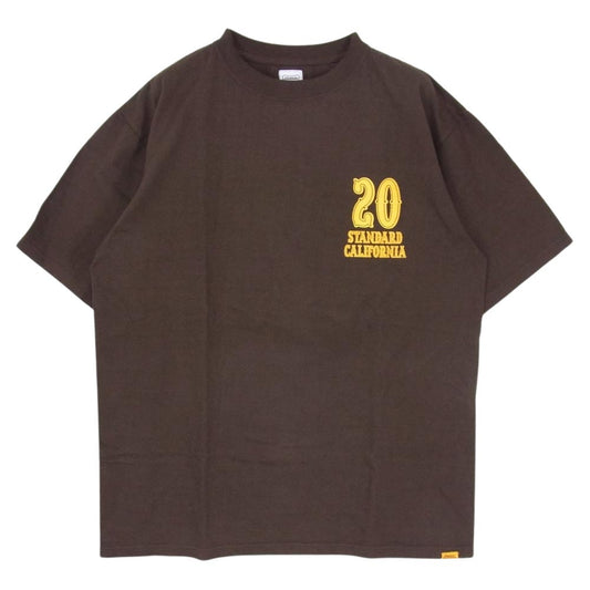 STANDARD CALIFORNIA スタンダードカリフォルニア SD 20th Anniversary Logo T 20周年 アニバーサリー ロゴ 半袖 Tシャツ ブラウン系 M【極上美品】【中古】