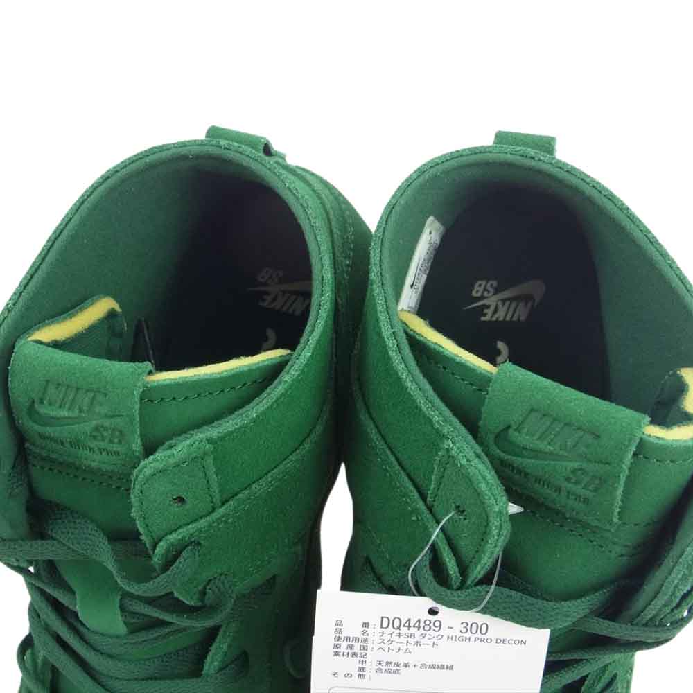 NIKE ナイキ DQ4489-300 DUNK HI PRO DECON GORGE GREEN ダンクハイ プロ デコン ハイカットスニーカー ジョージグリーン  グリーン系 30cm【新古品】【未使用】【中古】