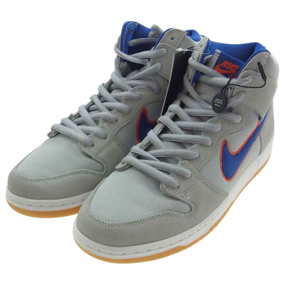 NIKE ナイキ DH7155-001 SB DUNK HIGH PRM QS METS ダンク ハイ プレミアム ニューヨーク メッツ スニーカー グレー系 30cm【新古品】【未使用】【中古】