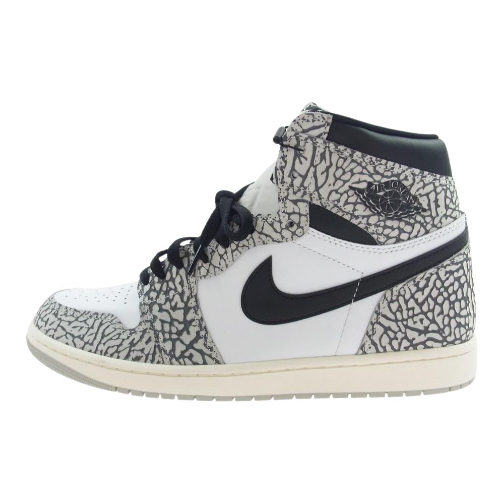 NIKE AIR JORDAN ナイキ ジョーダン DZ5485-052 1 High OG White Cement ジョーダン1 ハイ OG ホワイト セメント ハイカット スニーカー グレー系 30cm【新古品】【未使用】【中古】