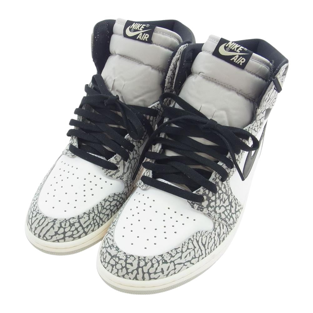 NIKE AIR JORDAN ナイキ ジョーダン DZ5485-052 1 High OG White Cement ジョーダン1 ハイ OG ホワイト セメント ハイカット スニーカー グレー系 30cm【新古品】【未使用】【中古】