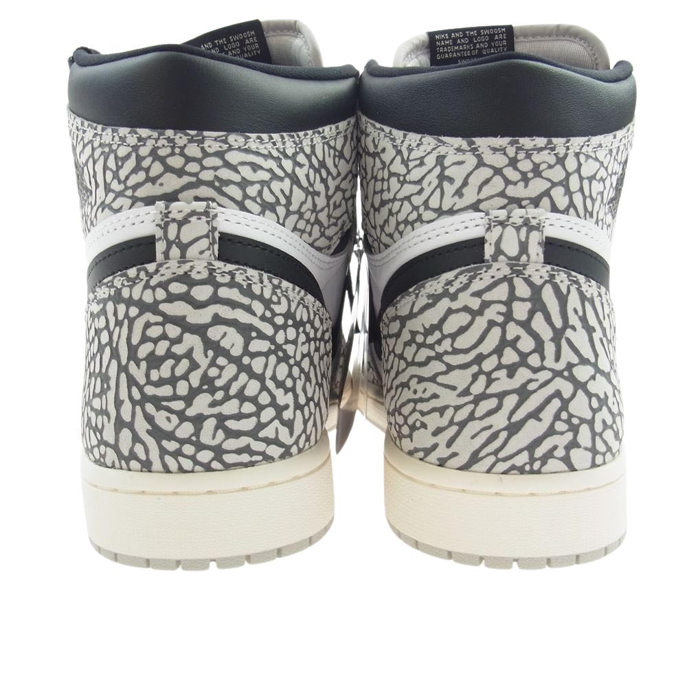 NIKE AIR JORDAN ナイキ ジョーダン DZ5485-052 1 High OG White Cement ジョーダン1 ハイ OG ホワイト セメント ハイカット スニーカー グレー系 30cm【新古品】【未使用】【中古】