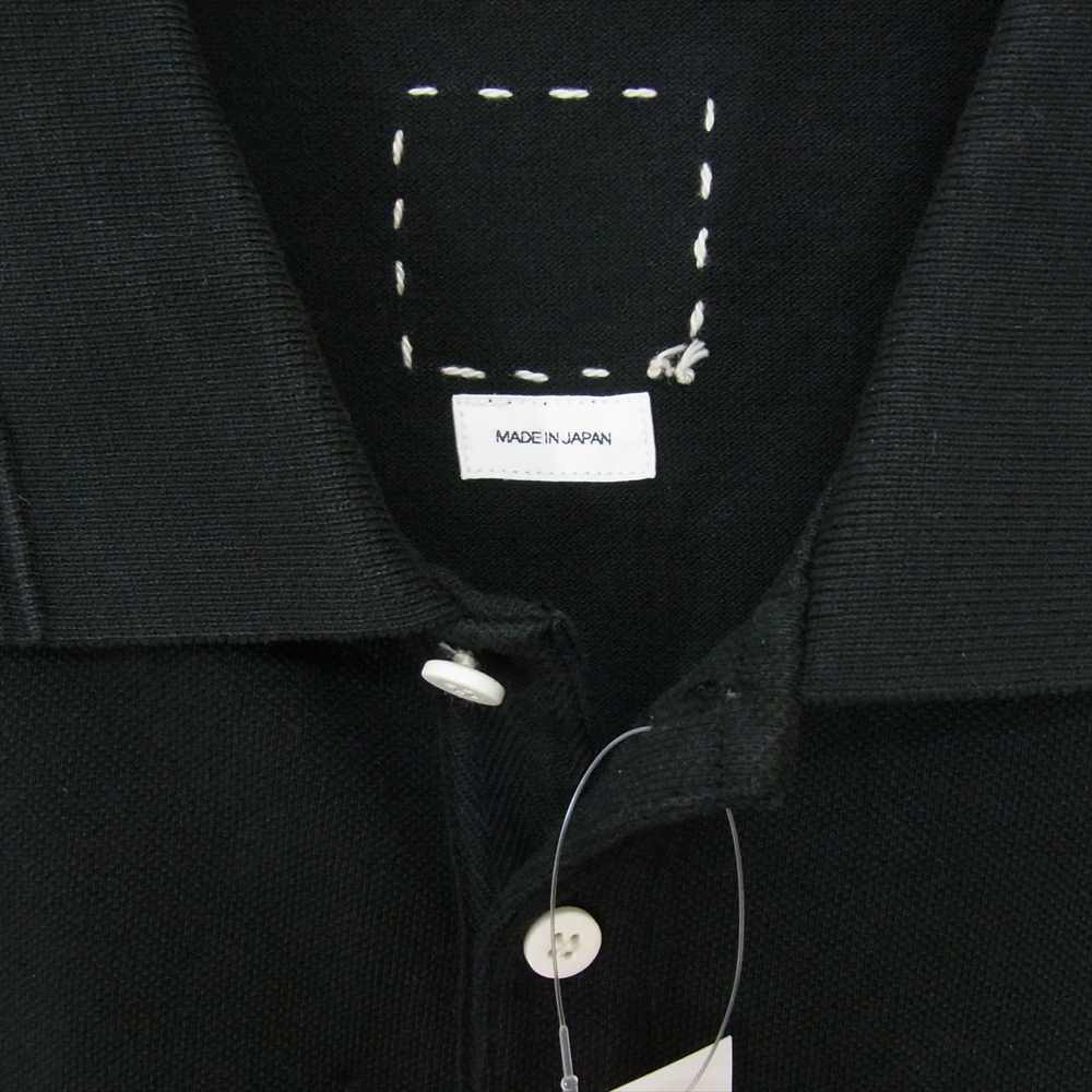 VISVIM ビズビム 23SS 0123105010022 JUMBO WELLER S/S 刺繍 半袖 ポロ シャツ ブラック系 1【美品】【中古】