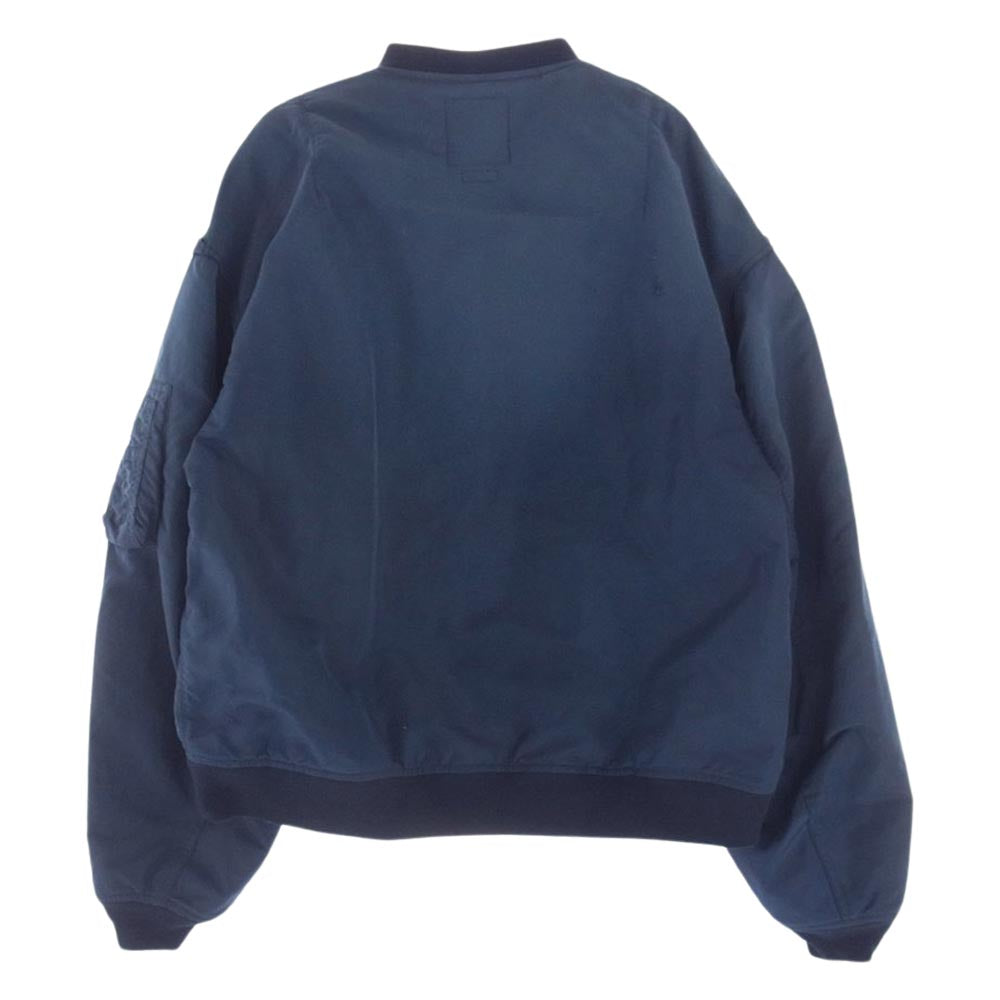 VISVIM ビズビム 23AW 0123205013004 THORSON JKT CRASH CROWN ヴィンテージファスナー ダメージ 天然染め 加工 フライト ジャケット ネイビー系 1【極上美品】【中古】