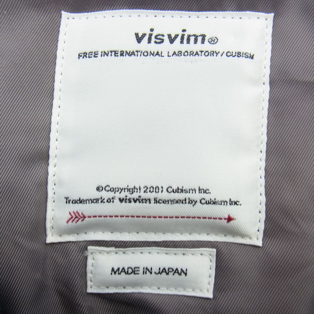 VISVIM ビズビム 23AW 0123205013004 THORSON JKT CRASH CROWN ヴィンテージファスナー ダメージ 天然染め 加工 フライト ジャケット ネイビー系 1【極上美品】【中古】