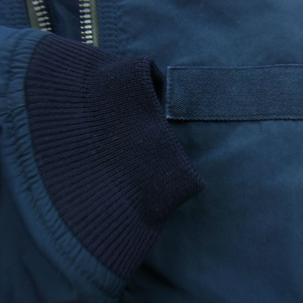 VISVIM ビズビム 23AW 0123205013004 THORSON JKT CRASH CROWN ヴィンテージファスナー ダメージ 天然染め 加工 フライト ジャケット ネイビー系 1【極上美品】【中古】
