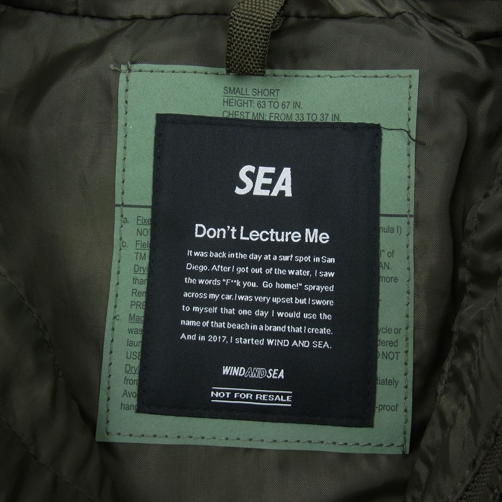 WIND AND SEA ウィンダンシー Ecwcs Waterproof Parka Camo エクワックス ウォータープルーフ 撥水 マウンテンパーカ カモ カーキ系 S【新古品】【未使用】【中古】