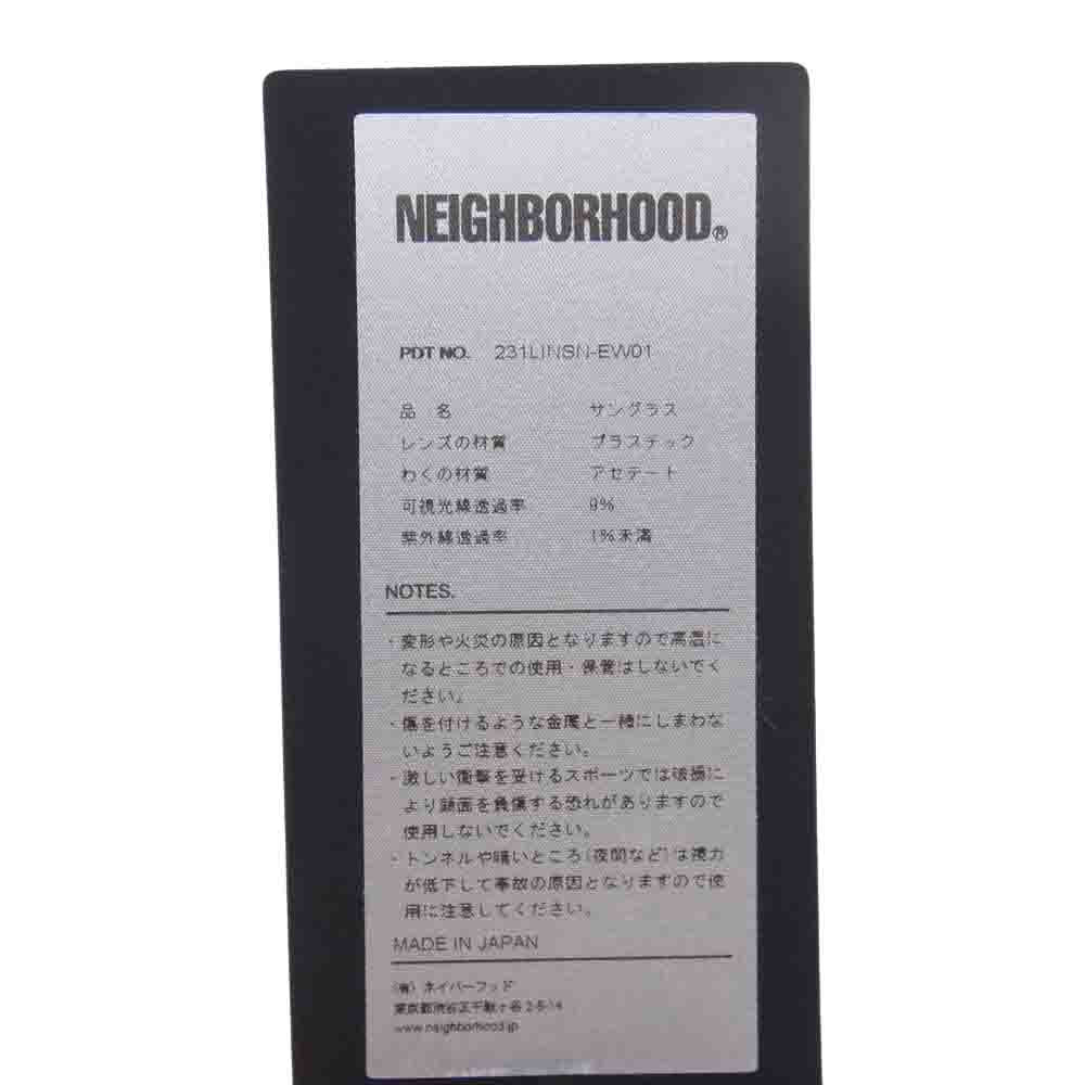 NEIGHBORHOOD ネイバーフッド 231LINSN-EW01 × NATIVE SONS ネイティヴ サンズ CHASE サングラス 眼鏡 ブラウン系 48.9□23.5-144【美品】【中古】