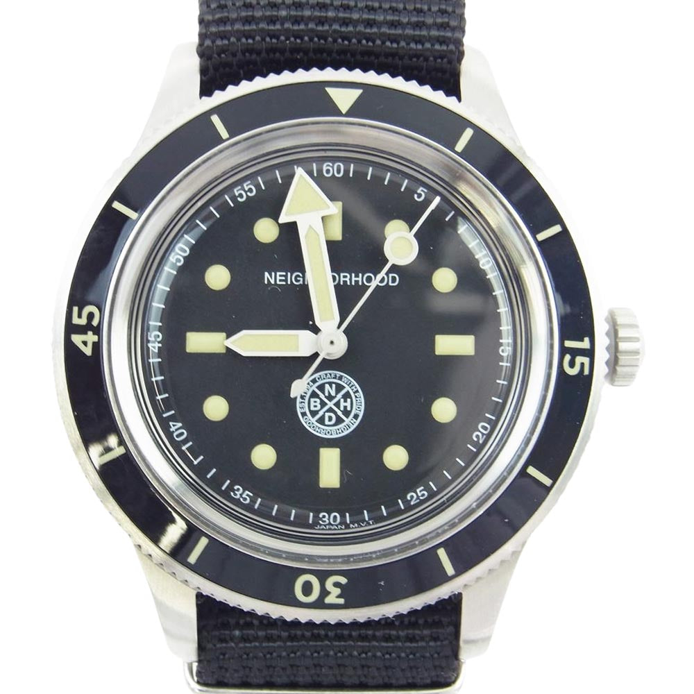 NEIGHBORHOOD ネイバーフッド 23218NH-AC01 NH ORIGINAL WATCH TYPE-1 オリジナル ウォッチ アナログ 腕時計 ブラック系【新古品】【未使用】【中古】