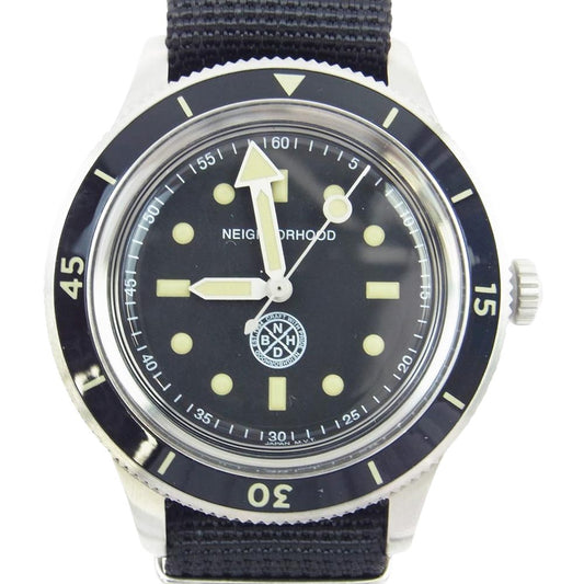 NEIGHBORHOOD ネイバーフッド 23218NH-AC01 NH ORIGINAL WATCH TYPE-1 オリジナル ウォッチ アナログ 腕時計 ブラック系【新古品】【未使用】【中古】