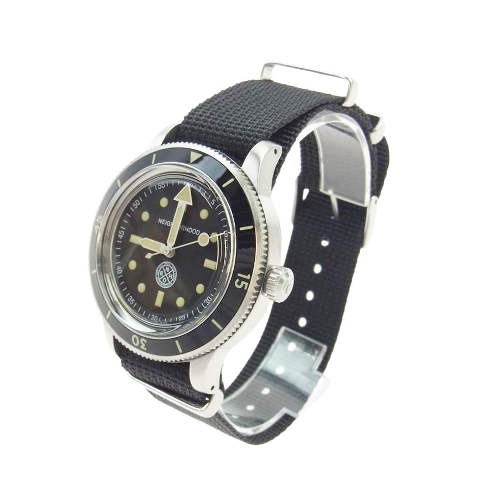 NEIGHBORHOOD ネイバーフッド 23218NH-AC01 NH ORIGINAL WATCH TYPE-1 オリジナル ウォッチ アナログ 腕時計 ブラック系【新古品】【未使用】【中古】
