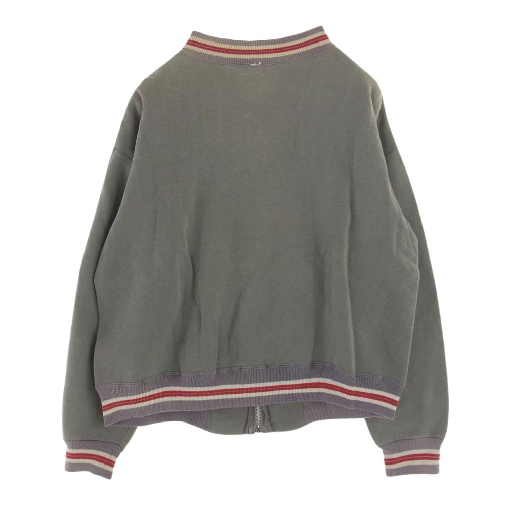 スポーツウェア ヴィンテージ 60s フルジップ スウェット グレー系 L【中古】