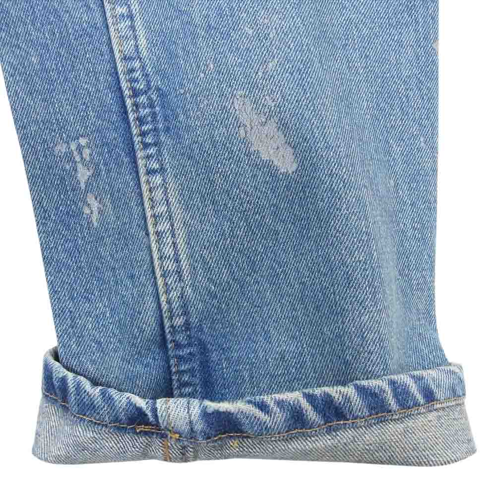 HELMUT LANG ヘルムートラング HL 0003 005 オールド アーカイブ イタリア製 ペンキ加工 ボタンフライ デニム パンツ インディゴブルー系 29【中古】